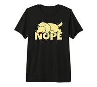 Golden Retriever Perro Perezoso Nope Camiseta Premium