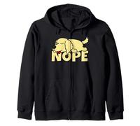 Golden Retriever Perro Perezoso Nope Sudadera con Capucha