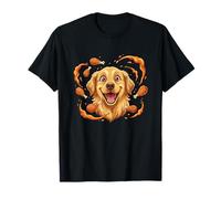 Golden Retriever Puppy Funny Chicken Obsesión Camiseta