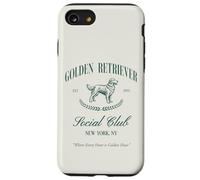 Golden Retriever Social Club Preppy Perro Mamá Retro 80s 90s Carcasa para iPhone SE (2020) / 7/8