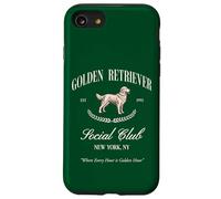 Golden Retriever Social Club Preppy Perro Mamá Retro 80s 90s Carcasa para iPhone SE (2020) / 7/8