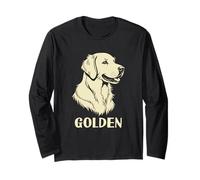 Golden Retriever tiene un cachorro de perro leal de mente dorada Manga Larga