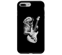 Golden Retriever Tocando Guitarra Rock Música Amante de Carcasa para iPhone 7 Plus/8 Plus