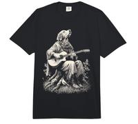 Golden Retriever Tocando Guitarrista Perro Medieval Comfort Colors Adult Heavyweight T-Shirt