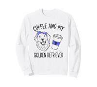 Golden Retriever y Coffee Dog Mom Día de la Madre Sudadera
