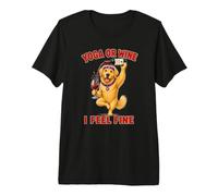 Golden Retriever Yoga o Wine I Feel Fine - DIGOR Divertido Camiseta Premium