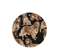 Golden Retrievers - Ambientador para coche, 10 unidades, hojas perfumadas para colgar