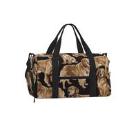 Golden Retrievers,Bolso Deportivo Bandolera de Mano, Bolsa de Deporte, Bolsa de Viaje de Gran Capacidad para Mujeres y Hombres.