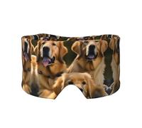 Golden Retrievers - Máscara de ojos para dormir suave y cómoda, para hombres y mujeres