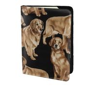 Golden Retrievers - Soporte para pasaporte con impresión, artículos esenciales de viaje, cartera antirrobo para tarjetas y pasaportes, tamaño para adaptarse a todos los pasaportes estándar