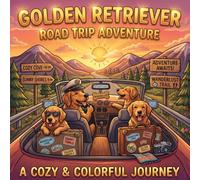 Golden Retrievers Vacation Bold & Easy Coloring Book: Cozy and Colorful Journey Coloring Book: 50 Funny Golden Retriever Illustrations for Kids, Teens ... Dog Coloring for Gifts & Stress Relief