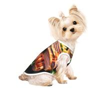 Golden Roast Pet - Camiseta transpirable sin mangas para perros y gatos pequeños, suave, cómoda y elegante