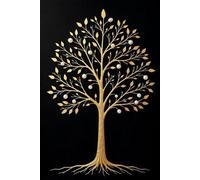 Golden Roots Journal: Elegant Black and Gold Notebook for Writing, Notes, and Daily Reflections | 100 Pages, 6x9