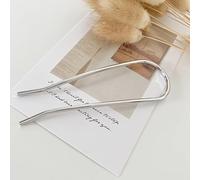 Golden Silvery Rose Gold Color Metal Hair Stick Geométrico En Forma De U Horquillas Horquillas Accesorios Para La Cabeza Para Mujeres