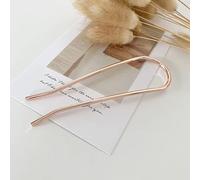 Golden Silvery Rose Gold Color Metal Hair Stick Geométrico En Forma De U Horquillas Horquillas Accesorios Para La Cabeza Para Mujeres
