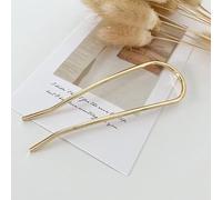 Golden Silvery Rose Gold Color Metal Hair Stick Geométrico En Forma De U Horquillas Horquillas Accesorios Para La Cabeza Para Mujeres