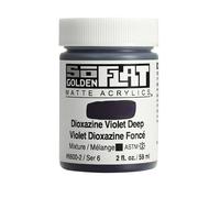 Golden SoFlat Matte Acrylic Paint, 2oz jar, Dioxazine Violet Deep (6600-2)