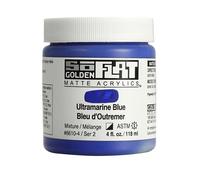 Golden SoFlat Matte Acrylic Paint, 4oz jar, Ultramarine Blue (6610-4)