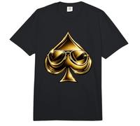 Golden Spade Sunglasses Poker Casino Lucky Symbol Comfort Colors Adult Heavyweight T-Shirt