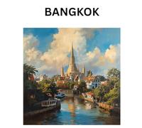 Golden Spires & River Dreams | Bangkok Travel Journal | College Ruled Notebook for Writers & Wanderers | 100 Pages, 7.5 x 9.25 | Thailand Temple Art Cover