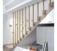 Golden Stair il - Barandilla de metal en forma de L para escaleras de hierro galvanizado, tubo de seguridad para interiores y exteriores (125 cm)