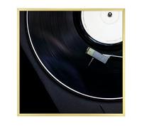 Golden State Art, Marco de aluminio para álbum de vinilo de 12.5 x 12.5 pulgadas (dorado)