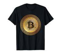 Golden Stylish Bitcoin Tees, Bitcoin Cryptocurrency Graphic Camiseta