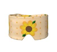 Golden Sunflower - Antifaz ajustable para dormir y orejeras, diadema unisex para dormir de lado (26.8 x 4.3 pulgadas), cubierta cómoda para viajes en interiores y exteriores, para yoga