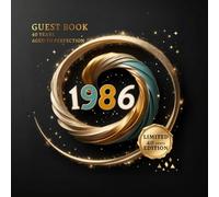 Golden Swirl of the 80s - 40th Birthday Guest Book