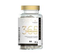 Golden Tree Immuno365 Multivitamínas y Minerales - Complejo Multivitamínico con Vitaminas C, D3, E, A, Complejo de Vitaminas B, Magnesio, Zinc y Selenio - 60 cápsulas