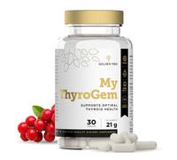 Golden Tree My ThyroGem - Suplemento nutricional natural con yodo, selenio, zinc y magnesio - 9 ingredientes activos, sin gluten ni lactosa - 30 cápsulas veganas