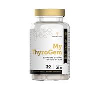 Golden Tree My ThyroGem - Suplemento nutricional natural con yodo, selenio, zinc y magnesio - 9 ingredientes activos, sin gluten ni lactosa - 30 cápsulas veganas