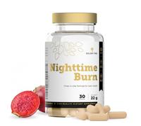 Golden Tree Nighttime Burn - Suplemento Fibra, 30 Cápsulas Veganas | Nopal, Vitamina B3, Vitamina B6, Raíz de Valeriana y L-Carnitina, Sin Cafeína
