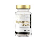 Golden Tree Nighttime Burn - Suplemento Fibra con Nopal, Vitamina B3, Vitamina B6, Raíz de Valeriana y L-Carnitina - Sin Cafeína - 30 Cápsulas Veganas