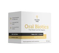 Golden Tree Oral Biotics, complejo bacteriano para la higiene bucal - 7000 millones de UFC por dosis - Combate el mal aliento y protege dientes y encías - aliento fresco y duradero - Sabor a menta