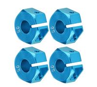 Golden Wheel Hex Adapter Mount para Coche RC, Resuelve los Problemas de Shake, Apto para Todos los Coches a escala 1:10, Conjunto de 4 Piezas (Azul de 7,0 mm) (7,0 mm violeta) (7,0 mm en oro)