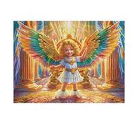 Golden Wings Little Ángel Puzzles 500 Piezas Juguete Educativo 3D Tiempo Feliz Rompecabezas Familiar para Toda La Familia Entretenimiento Creativo Decorativo 500 PCS