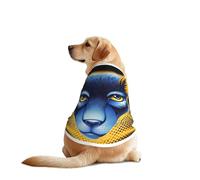 Golden Wolf Head - Camiseta de malla transpirable para perros grandes y medianos, perfecta para el uso diario y ocasiones especiales