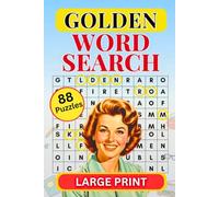 Golden Word Search Large Print: 88 Puzzles, Big Font Word Finds For Adults & Seniors
