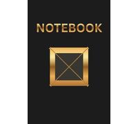 GOLDEN X CROSS THEME DESIGN NOTEBOOK: Reflection/Faith/Inspiration Symbolic X Cross Themed Notepad Journal - 6 X 9 INCHES - 150 PAGES