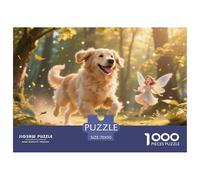 Golden y Elfo | Cuento de Hadas Rompecabezas De 1000 Piezas, Juego Educativo Desafiante Juguete Divertido para Adultos Y Chicos, Única Decoración Hogar 70x50cm/1000pcs
