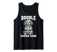 Goldendoodle Coffee Club Funny Doodle Mom Dog Lover Gift Camiseta sin Mangas