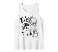 Goldendoodle Coffee Club Funny Doodle Mom Dog Lover Gift Camiseta sin Mangas