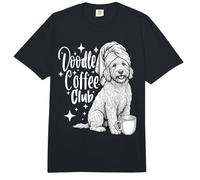 Goldendoodle Coffee Club Funny Doodle Mom Dog Lover Gift Comfort Colors Adult Heavyweight T-Shirt