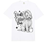 Goldendoodle Coffee Club Funny Doodle Mom Dog Lover Gift Comfort Colors Adult Heavyweight T-Shirt