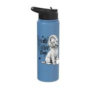 Goldendoodle Coffee Club Funny Doodle Mom Dog Lover Gift Stainless Steel Insulated Water Bottle