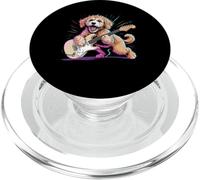 Goldendoodle Dog Guitar Star Rock and Roll Goldendoodle PopSockets PopGrip para MagSafe