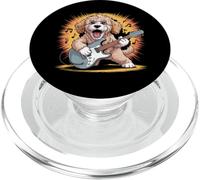 Goldendoodle Dog Guitar Star Rock and Roll Goldendoodle PopSockets PopGrip para MagSafe