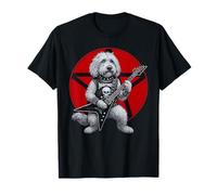 Goldendoodle Heavy Metal Guitarra Rock Dog Lover Camiseta