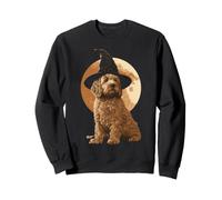 Goldendoodle Labradoodle Doodle Doodle para Halloween con Forma de Perro Moon Spooky Sudadera